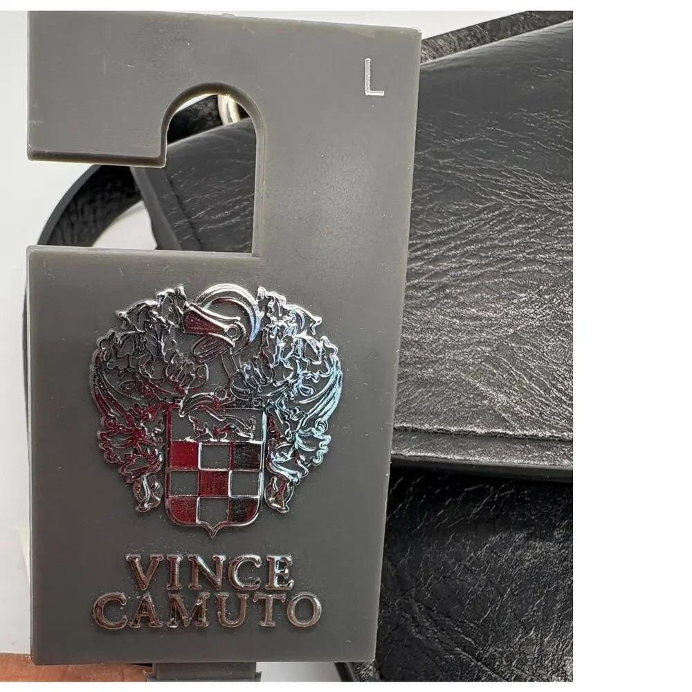 Vince Camuto Black Envelope Belt Bag Leather Waist NWT